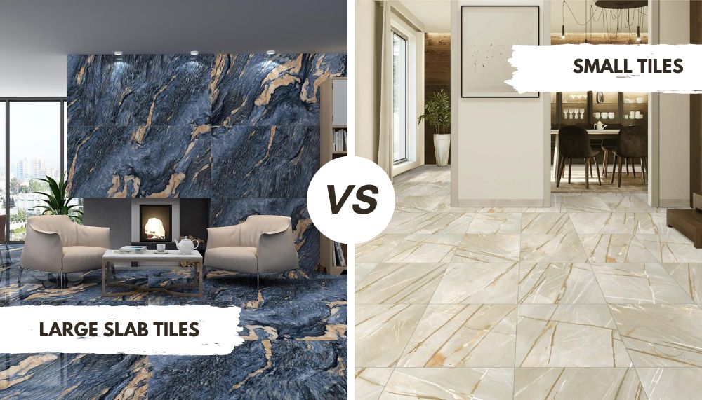 Large Slab Tiles vs. Small Size Tiles Making an Informed Flooring Choice