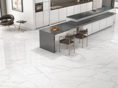 Embrace Classic Simplicity with White Floor Tiles