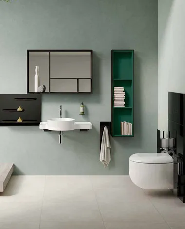 Zextron bathroom tiles